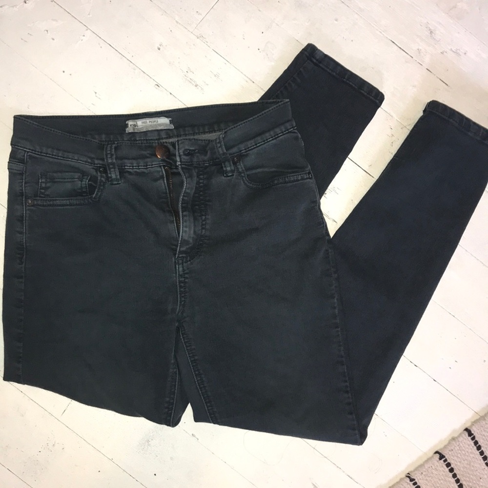 Turquoise Free People Skinny Jeans
